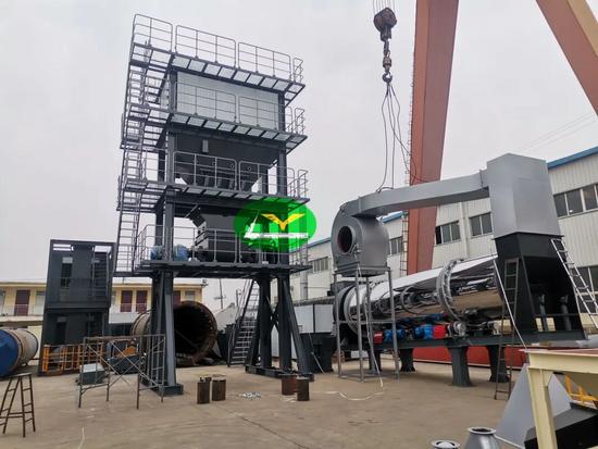 2026开年实拍！首套出口1500型沥青拌合站会装后发货现场