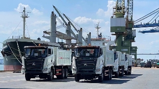 140台！三一装备满舱出海！