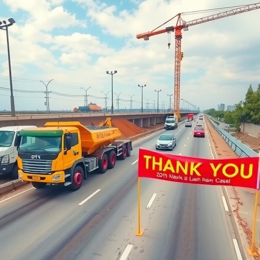 锦旗致谢！辽宁凌绥高速通车背后的装备力量