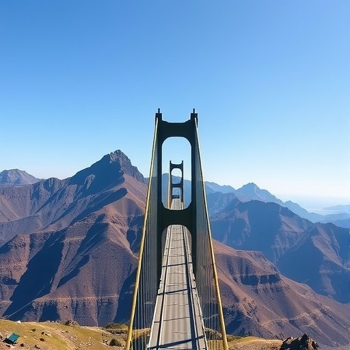 世界最大跨径的三塔空间缆地锚式悬索桥北塔成功封顶 世界最大跨径的三塔空间缆地锚式悬索桥北塔成功封顶