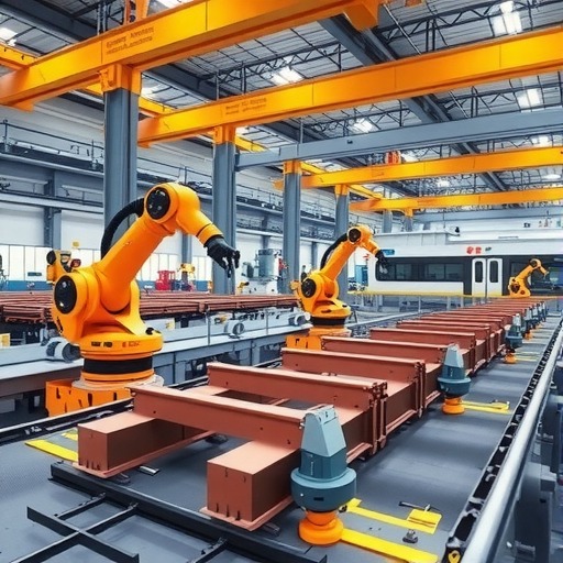 世界首条高铁预制箱梁钢筋骨架智能建造生产线正式投产