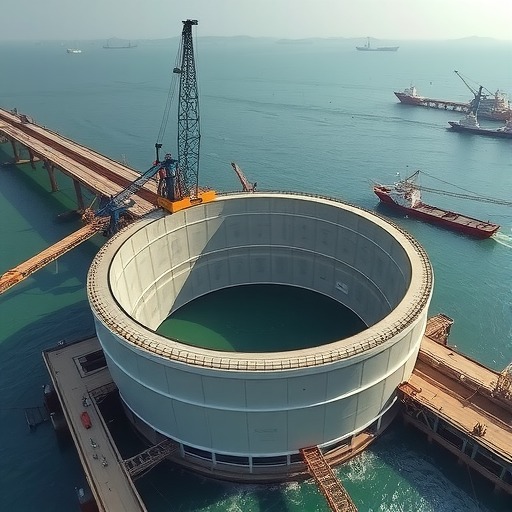 直径27米！国内最大跨度跨海桥梁首个海上承台顺利浇筑完成