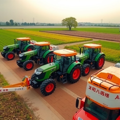 中联重科DV3504新能源拖拉机批量交付“西部粮仓”