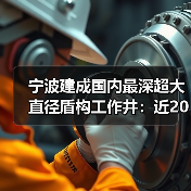 宁波建成国内最深超大直径盾构工作井：近20层楼高