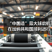 “中国造”最大球磨机在加纳共和国顺利进行吊装