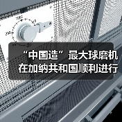 “中国造”最大球磨机在加纳共和国顺利进行吊装