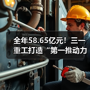 全年58.65亿元!三一重工打造“第一推动力”! 全年58.65亿元!三一重工打造“第一推动力”!