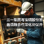 三一集团与宝钢股份签署战略合作深化协议并为联合实验室揭牌