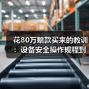 花80万赔款买来的教训：设备安全操作规程到底该怎么写？