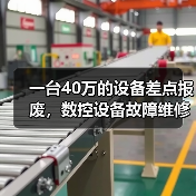 一台40万的设备差点报废，数控设备故障维修的水到底有多深？