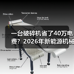 一台破碎机省了40万电费?2026年新能源机械设备到底怎么选 一台破碎机省了40万电费?2026年新能源机械设备到底怎么选