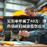 实测半年省了40万:绿色低碳机械装备到底值不值得换? 实测半年省了40万:绿色低碳机械装备到底值不值得换?