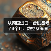 从德国进口一台设备修了3个月：数控系统国产化不是选择题