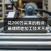 花200万买来的教训：高端精密加工技术不是越贵越好