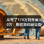 从亏了170万到年省300万:新能源机械设备怎么选才不踩坑 从亏了170万到年省300万:新能源机械设备怎么选才不踩坑