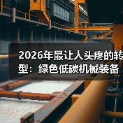 2026年最让人头疼的转型:绿色低碳机械装备到底值不值得投? 2026年最让人头疼的转型:绿色低碳机械装备到底值不值得投?