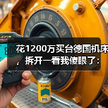 花1200万买台德国机床,拆开一看我傻眼了:高端精密加工技术的真相 花1200万买台德国机床,拆开一看我傻眼了:高端精密加工技术的真相