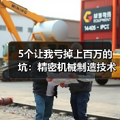 5个让我亏掉上百万的坑:精密机械制造技术的水有多深 5个让我亏掉上百万的坑:精密机械制造技术的水有多深