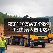 花了120万买了个教训：工业机器人应用这3个坑，2026年还有人踩