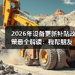 2026年设备更新补贴政策最全解读:我帮朋友多拿了40万补贴 2026年设备更新补贴政策最全解读:我帮朋友多拿了40万补贴