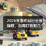 2026年看机械行业景气指数,别再盯着那几个老指标了 2026年看机械行业景气指数,别再盯着那几个老指标了