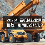 2026年看机械行业景气指数,别再盯着那几个老指标了 2026年看机械行业景气指数,别再盯着那几个老指标了