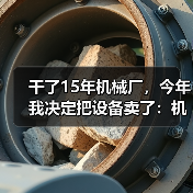干了15年机械厂，今年我决定把设备卖了：机械行业转型升级的血泪教训
