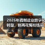 2026年搞制造业数字化转型，别再花冤枉钱买教训了