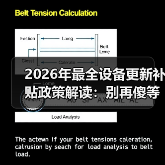 2026年最全设备更新补贴政策解读:别再傻等了 2026年最全设备更新补贴政策解读:别再傻等了