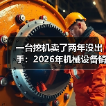 一台挖机卖了两年没出手:2026年机械设备销量数据给我的三个教训 一台挖机卖了两年没出手:2026年机械设备销量数据给我的三个教训