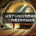 从亏了1200万到想明白:一份真实的机械设备行业分析 从亏了1200万到想明白:一份真实的机械设备行业分析