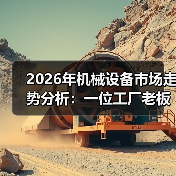 2026年机械设备市场走势分析:一位工厂老板的亏损与自救 2026年机械设备市场走势分析:一位工厂老板的亏损与自救