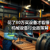 花了80万买设备才看懂:机械设备行业政策背后那点事 花了80万买设备才看懂:机械设备行业政策背后那点事