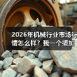 2026年机械行业市场行情怎么样?我一个搞加工的朋友亏了30万 2026年机械行业市场行情怎么样?我一个搞加工的朋友亏了30万