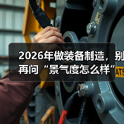 2026年做装备制造,别再问“景气度怎么样”了 2026年做装备制造,别再问“景气度怎么样”了