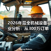 2026年最全机械设备行业分析:从300万订单黄了说起 2026年最全机械设备行业分析:从300万订单黄了说起