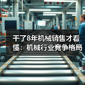 干了8年机械销售才看懂:机械行业竞争格局早就变天了 干了8年机械销售才看懂:机械行业竞争格局早就变天了