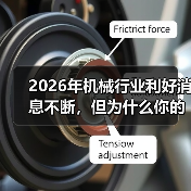 2026年机械行业利好消息不断，但为什么你的厂子还在亏？