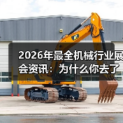 2026年最全机械行业展会资讯：为什么你去了也是白去？