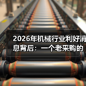 2026年机械行业利好消息背后：一个老采购的3次踩坑实录