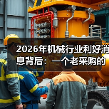 2026年机械行业利好消息背后：一个老采购的3次踩坑实录