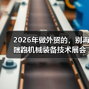 2026年做外贸的,别再瞎跑机械装备技术展会了 2026年做外贸的,别再瞎跑机械装备技术展会了