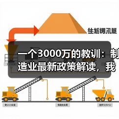 一个3000万的教训：制造业最新政策解读，我们踩过的坑