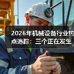 2026年机械设备行业热点追踪:三个正在发生的真实变化 2026年机械设备行业热点追踪:三个正在发生的真实变化