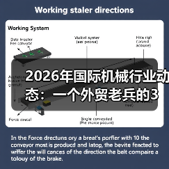 2026年国际机械行业动态:一个外贸老兵的3个踩坑实录 2026年国际机械行业动态:一个外贸老兵的3个踩坑实录