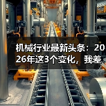 机械行业最新头条:2026年这3个变化,我差点全踩坑了 机械行业最新头条:2026年这3个变化,我差点全踩坑了