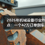 2026年机械设备行业热点:一个42万订单翻车后的3点反思 2026年机械设备行业热点:一个42万订单翻车后的3点反思