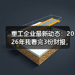 重工企业最新动态:2026年我看完3份财报,发现一个反常识的信号 重工企业最新动态:2026年我看完3份财报,发现一个反常识的信号