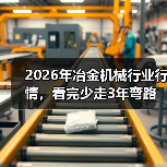 2026年冶金机械行业行情，看完少走3年弯路