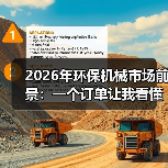 2026年环保机械市场前景：一个订单让我看懂这个行业的真相